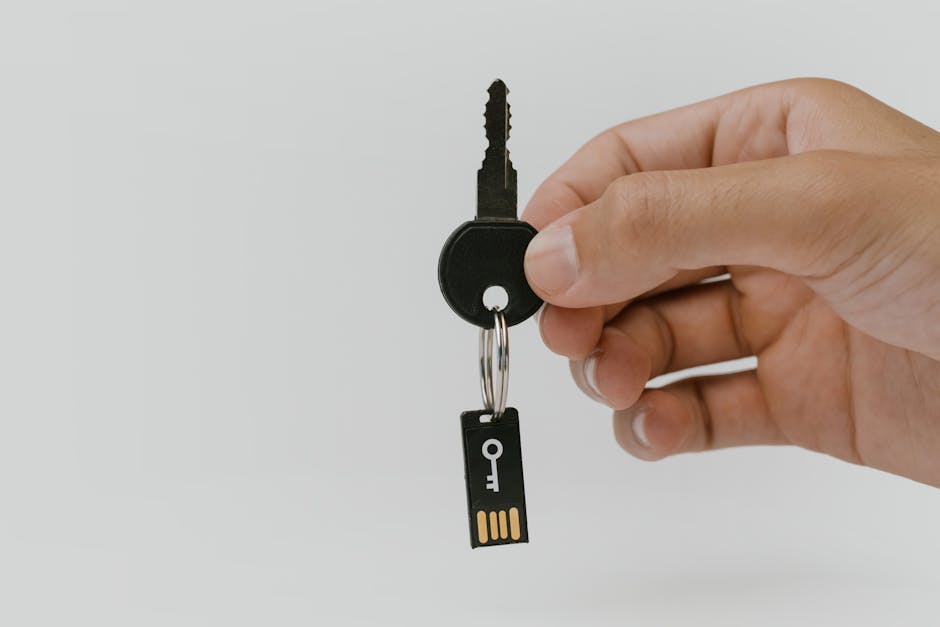 Laptop showing secure client download link settings with access controls
