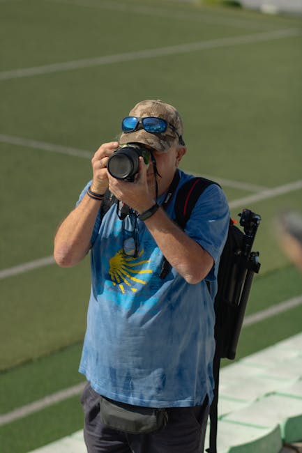 Action shooter using camera settings to capture fast sports motion with minimal skew